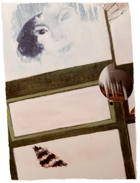 illustration adventskalender blick durchs fenster