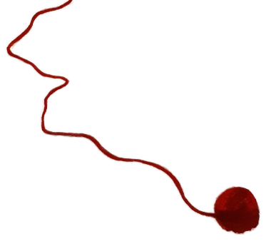 illustration roter lebensfaden