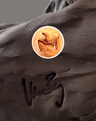 plastik vera berg stempel auf ton7