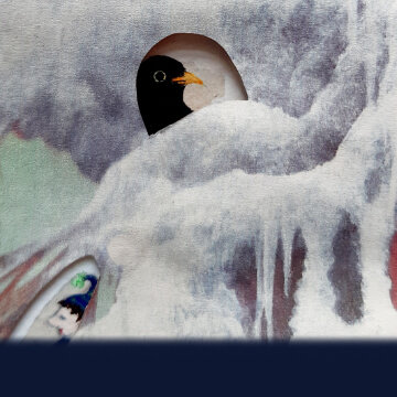 illustration adventskalender grossmutter weide amselmann